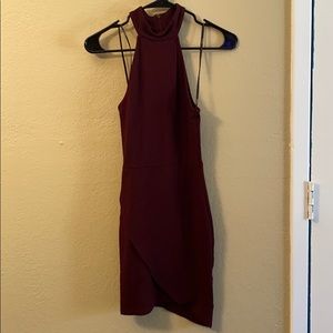Burgundy Mini dress